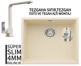 RealStone Steep 50 Krem Granit Evye & Göksu Krem Uyumlu Batarya Seti