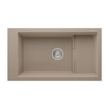 RealStone Knidos P023 Granit Evye 825x460 mm Tek Göz Mutfak Evyesi - RealStone P023 Knidos Cappuccino