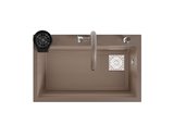 Realstone Hermes Akıllı Eviye - Şelale Akışlı ve Bardak Yıkamalı - Realstone Hermes Akıllı Eviye Cappuccino