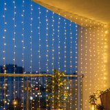 3x3 M Premium Perde LED - 8 Fonksiyonlu Su Geçirmez İç Dış Mekan Teras Dekor Işıkları