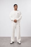 Erkek Respire Basic Oversize Sweatshirt Ekru