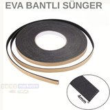 Eva Neopren Conta Sünger Bantlı Sızdırmazlık Bandı 4mm Kalınlıkta 30mmx20mt