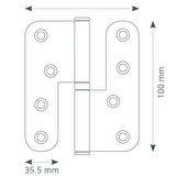 Canex Paslanmaz Okka Menteşe