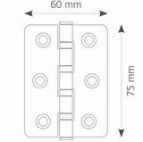 Canex Paslanmaz Menteşe 1.7mm Küçük