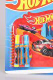 DEKOMUS İLE LİSANSLI HOT WHEELS BOYAMA DEFTERİ VE 6 ADET BOYA KALEMİ BOYAMA SETİ
