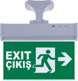 SG071-S2 Çift Yönlü Acil Yönlendirme Armatürü (Askı Aparatlı) Exit Çıkış Sağ-Sol
