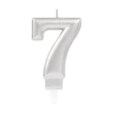 7 Rakam Mum Gümüş Renk (2)