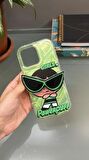 Iphone 14 Pro Max Uyumlu Powerpuff Girls Baskılı Gözlük Popsoketli Standlı Kılıf