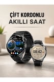 Çift Kordonlu Yüksek Çözünürlüklü Akıllı Saat Uyku İzleyici & Spor Modları