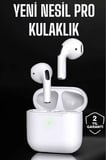 Beyaz Yeni Nesil Pro Bluetooth Kulaklık Yüksek Ses Kaliteli ANC Özelliği