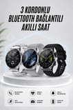 Akıllı Saat Amoled Ekran Bluetooth Bağlantılı Sesli Görüşme Nabız Ölçer