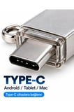 128GB 4’lü Girişli Flash Bellek Lightning Type-C USB-A MicroUSB Telefon Tablet Bilgisayar Uyumlu