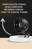 TWS Bluetooth Kulaklık ve Akıllı Saat Uyku Takibi Nabız Ölçer Uzun Pil Ömrü