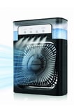 Püskürtmeli Masaüstü Fan 5 Başlıklı Serinletici, 600 ml Su Haznesi, 3 Kademe Fan, Type-C Bağlantı