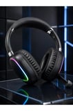 RGB Işıklı Bluetooth Mikrofonlu Kulaklık Uzun Süreli Kullanım Type-C Şarjlı