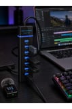7 Girişli USB 3.0 Hub 5Gbps LED Göstergeli USB Çoğaltıcı