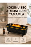 Uzaktan Kumandalı Hava Nemlendirici Aromaterapi Difüzörü 2 4 8 Saat Zamanlayıcılı Siyah