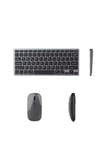 Bluetooth ve 2.4G Destekli Kablosuz Klavye Mouse Seti Şarj Edilebilir