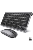 Bluetooth ve 2.4G Destekli Kablosuz Klavye Mouse Seti Şarj Edilebilir