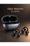 Klipsli Kablosuz Kulaklık Dokunmatik Kontrollü 2500 Saat Bekleme Type C Şarjlı