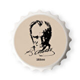 Atatürk Tasarımlı Açacak Magnet (1 Adet)