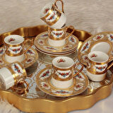 Royking Gold 6 lı Kahve Fincan Takımı MNG 23