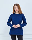 Kadın Triko Kışlık Orta Yaş Günlük Anne Bluz Kazak