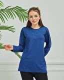 Kadın İşlemeli Anne Günlük Orta Yaş Penye Bluz