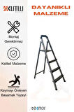 Kutlu Dayanıklı 3+1 Metal Basamaklı Merdiven