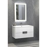 NUEVA 80 CM BEYAZ BANYO DOLABI - BOY DOLAP HARİÇ