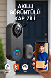 1080P HD Görüntülü WiFi Kablosuz Gece Görüş Su Geçirmeyen Akıllı Ev Kapı Zili