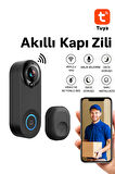 1080P HD Görüntülü WiFi Kablosuz Gece Görüş Su Geçirmeyen Akıllı Ev Kapı Zili