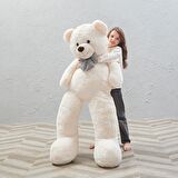 Peluş 120 cm Papyonlu Sevimli  Ayı - Sevgiliye Özel Hediye