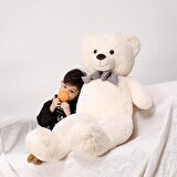 Peluş 120 cm Papyonlu Sevimli  Ayı - Sevgiliye Özel Hediye