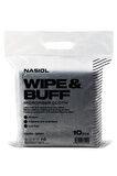 Nasiol Wipe&Buff Mikrofiber Bez 10 Adet Koyu Gri