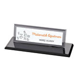Matematik Öğretmenlerine Özel Masa Üstü Kristal İsimlik