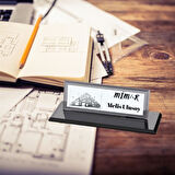 Mimarlara Özel Kristal Masa İsimliği