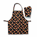 2'li set Pizza Mutfak önlüğü fırın eldiveni 