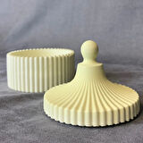 Uretti - Ayşe 7362 - El Yapımı Sarı Mumluk / Saklama Kutusu - 8 x 10 cm