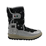 SİA ÇANTA BOOT'S SİMLİ ÇIRTLI & ORTAPEDİK  & ANATOMİK SAĞLAM KAYMAZ TABANLI UZUN KONÇLU İÇİ KÜRKLÜ ÜŞÜMEYEN AYAKLAR  ÇOCUK SNOW BOOT