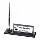 Kurumsal Firmalara Özel Logolu Masa Üstü İsimlik | Kalemli Kristal Tasarım