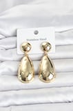 316L Çelik Gold Renk Damla Model Kadın Küpe TJ-BKP11830