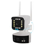 O-KAM-3032 Smart Akıllı Güvenlik Kamerası 3mp+3mp+3mp 3 Lens Alert Wi-Fi Ptz