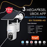 EXPOTECH EX-TS50RB-4G 4G 3 Megapiksel 4G IP PT Kamera TUYA Akıllı Uygulama
