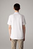 DeFacto Regular Fit Kısa Kollu Basic Düz Pike Kumaş Beyaz Polo Tişört C1293AX24SPWT34