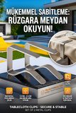 2'li Masa Örtüsü Klipsi - Metal Masa Kelepçesi Masa Örtüsü Sabitleyici, 7430000718290