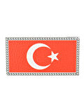 Türkiye Bayrak Dikdörtgen - Cırt - Patch - Peç - Arma - 8.5 x 4.5 cm