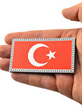 Türkiye Bayrak Dikdörtgen - Cırt - Patch - Peç - Arma - 8.5 x 4.5 cm