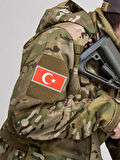 Türkiye Bayrak Dikdörtgen - Cırt - Patch - Peç - Arma - 8.5 x 4.5 cm