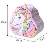 Unicorn Desenli Metal Kilitli Kumbara